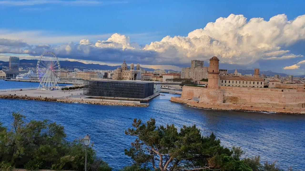 Escale Marseillaise, Grand T2 Calme, Pres Du Vieux Port Pour 2 A 4 Personnes, Nettoyage Rigoureux Apartamento Marsella Exterior foto