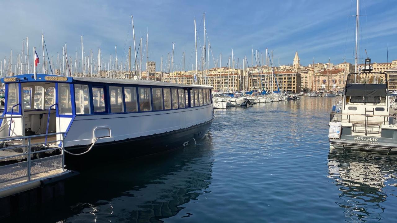Escale Marseillaise, Grand T2 Calme, Pres Du Vieux Port Pour 2 A 4 Personnes, Nettoyage Rigoureux Apartamento Marsella Exterior foto
