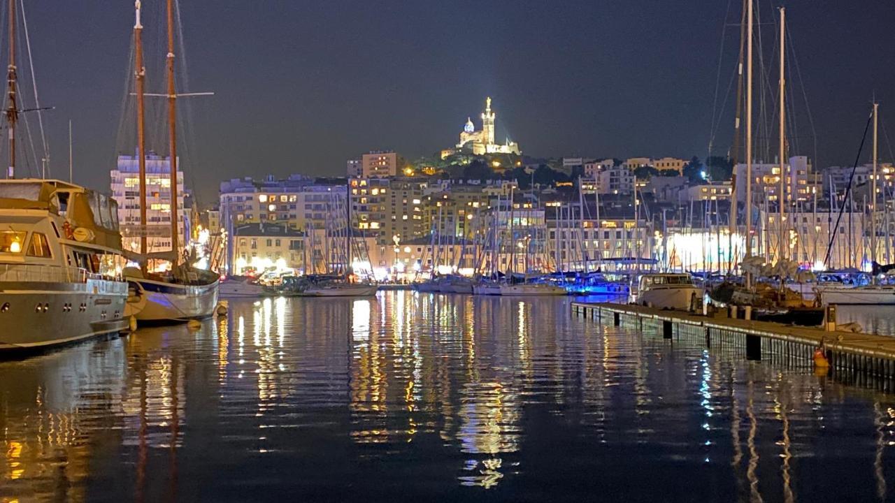 Escale Marseillaise, Grand T2 Calme, Pres Du Vieux Port Pour 2 A 4 Personnes, Nettoyage Rigoureux Apartamento Marsella Exterior foto