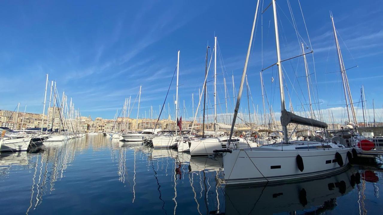 Escale Marseillaise, Grand T2 Calme, Pres Du Vieux Port Pour 2 A 4 Personnes, Nettoyage Rigoureux Apartamento Marsella Exterior foto